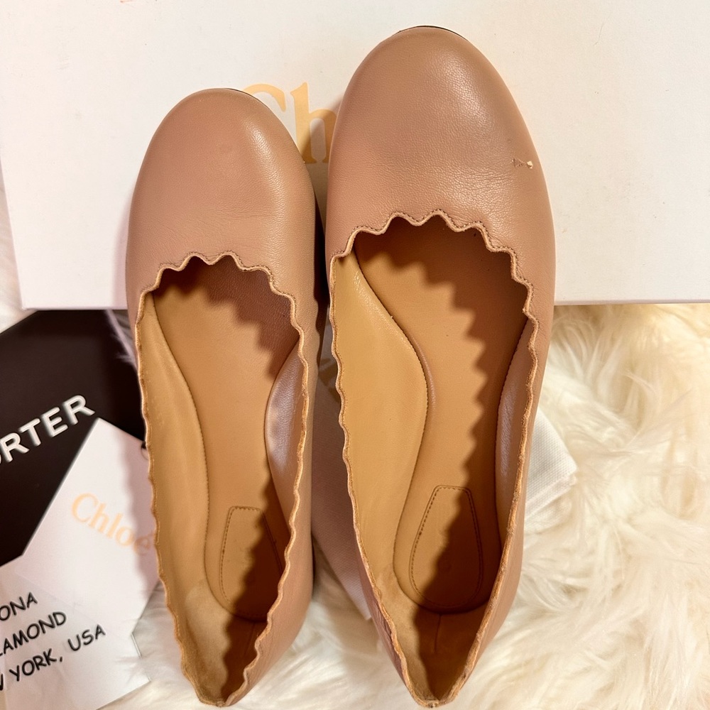 CHLOE Women's Lauren Ballet Flats 💯 Authentic